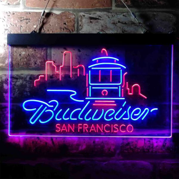 Budweiser San Francisco Cable Car Neon-Like LED Sign